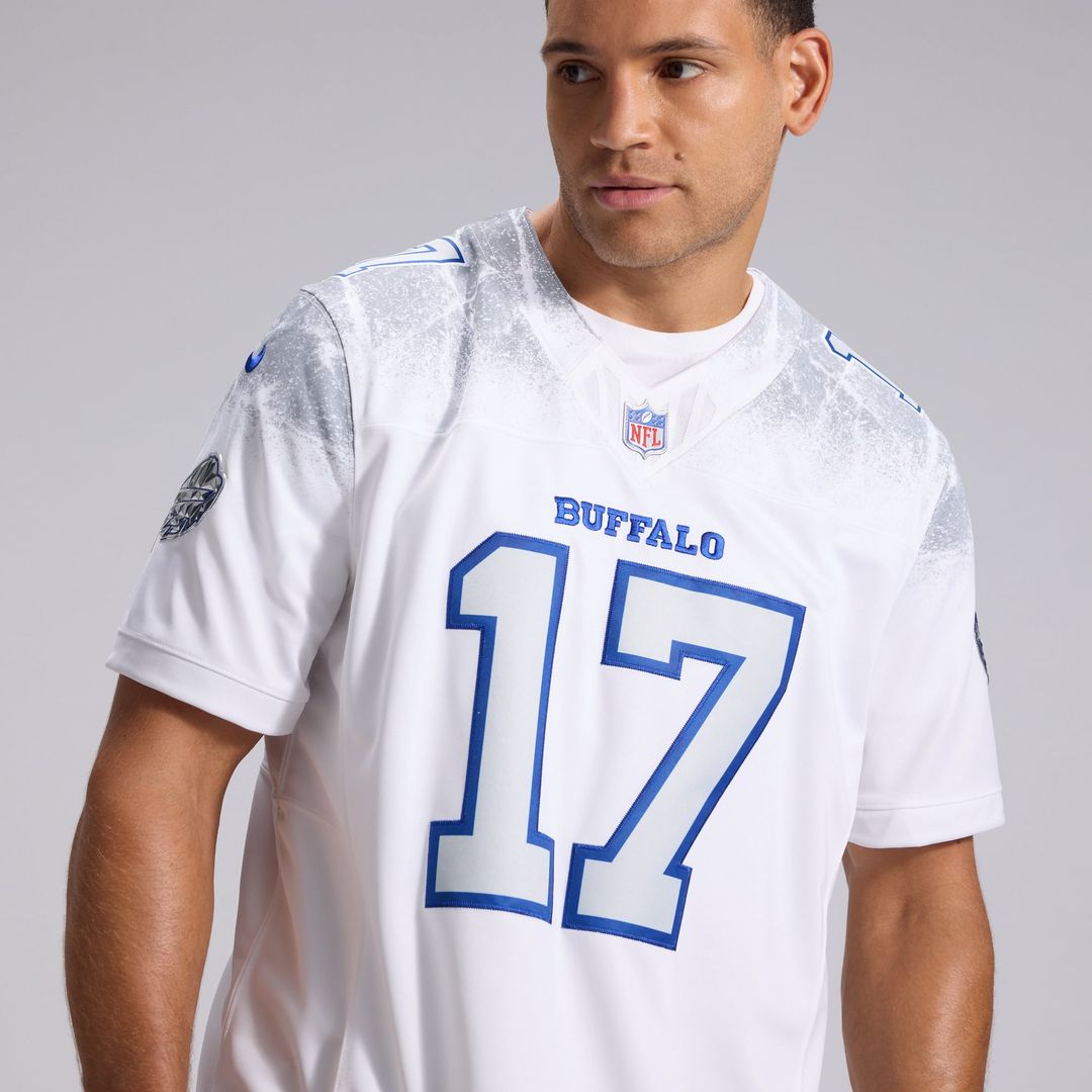 Josh Allen Buffalo Bills White Rivalries Collection Stitched Limited Jersey