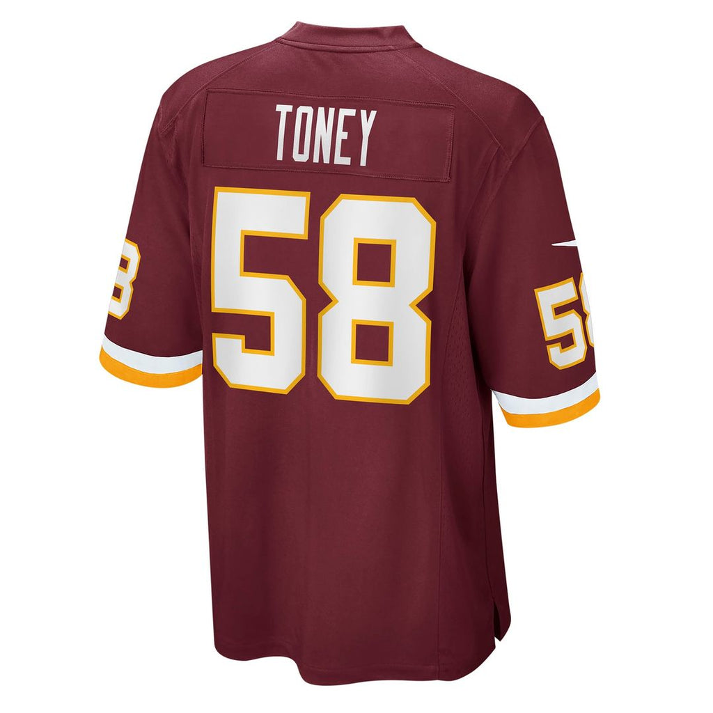 Shaka Toney Washington Football Team Burgundy Game Jersey