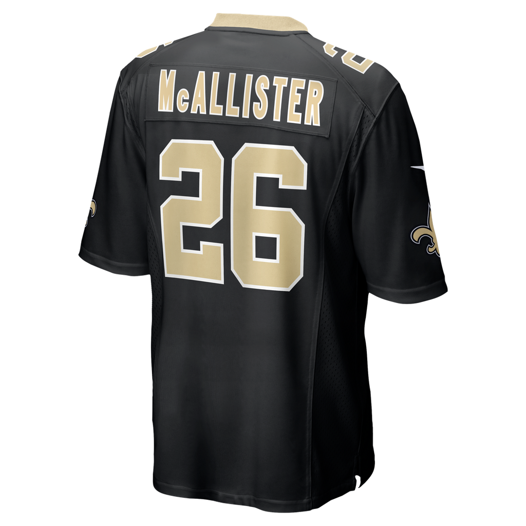 Deuce McAllister New Orleans Saints Black Game Retired Player Jersey