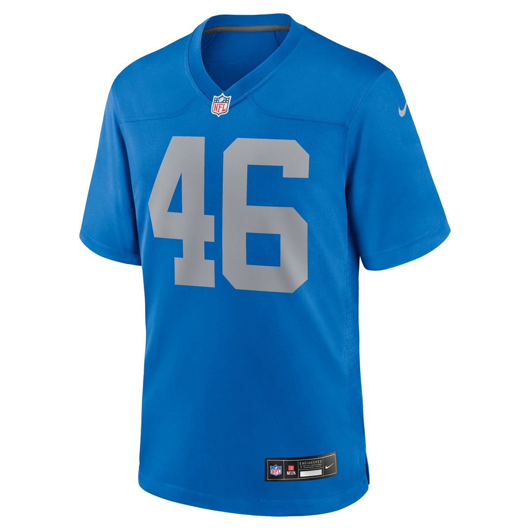 Jack Campbell Detroit Lions Blue Alternate Game Jersey