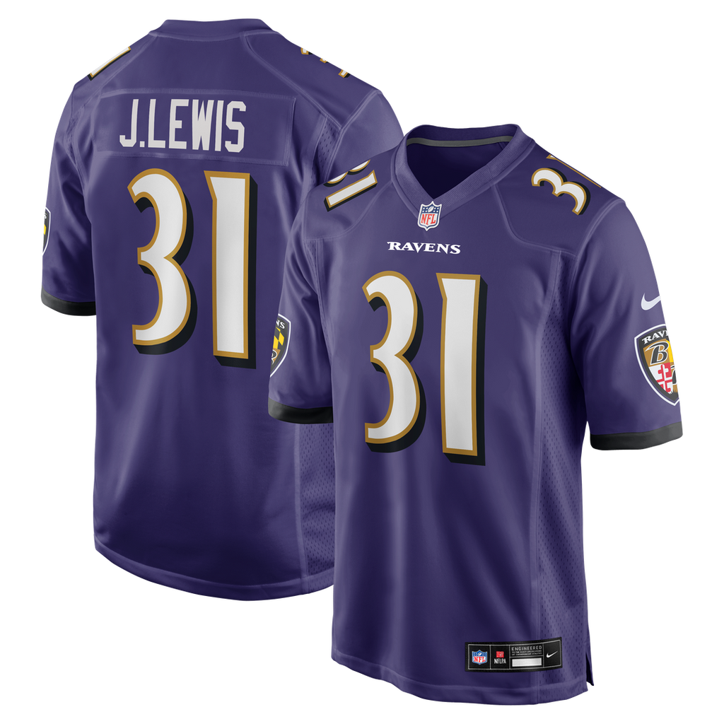 Jamal Lewis Baltimore Ravens Purple Game Retired Player Jersey