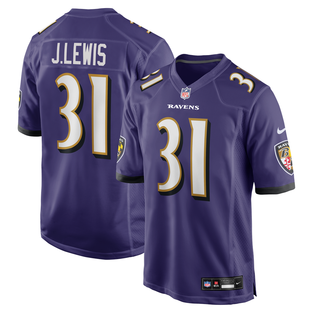 Jamal Lewis Baltimore Ravens Purple Game Retired Player Jersey