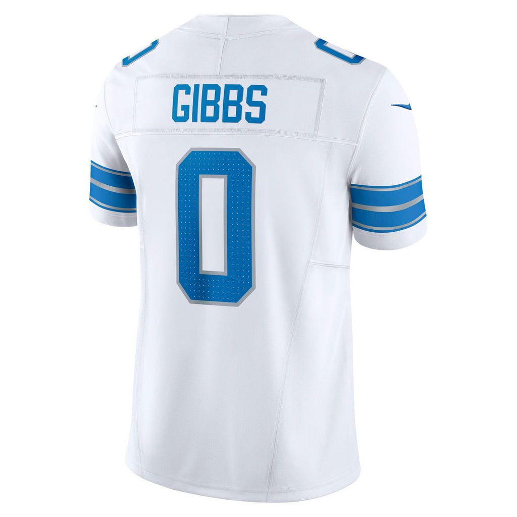 Jahmyr Gibbs Detroit Lions White Vapor F.U.S.E. Limited Jersey