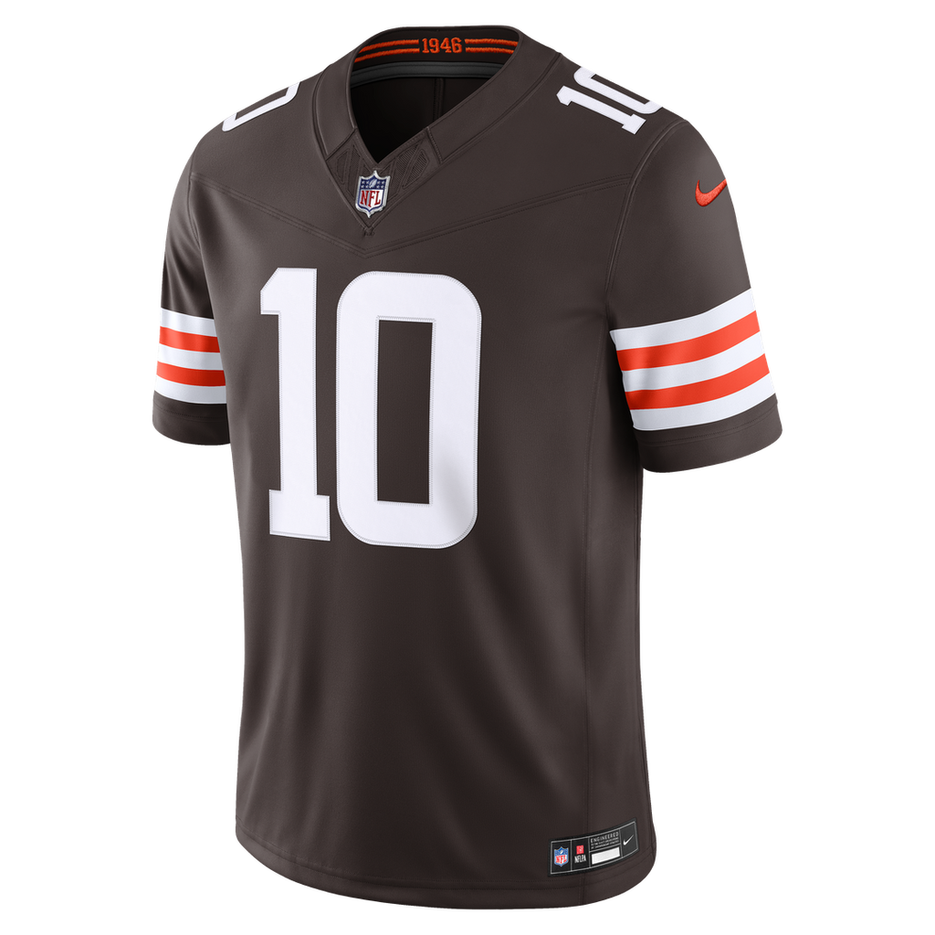 Quinshon Judkins Cleveland Browns Brown Team Vapor F.U.S.E. Stitched Limited Jersey