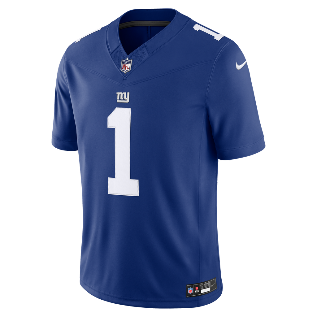 Malik Nabers New York Giants Royal Team Vapor F.U.S.E. Stitched Limited Jersey