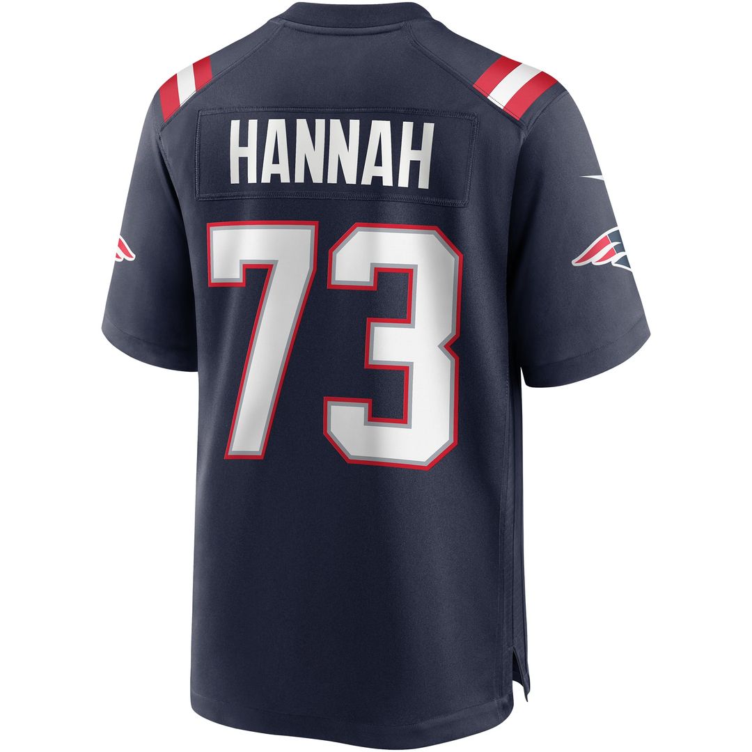 John Hannah New England Patriots Navy Game Retired Player Jersey