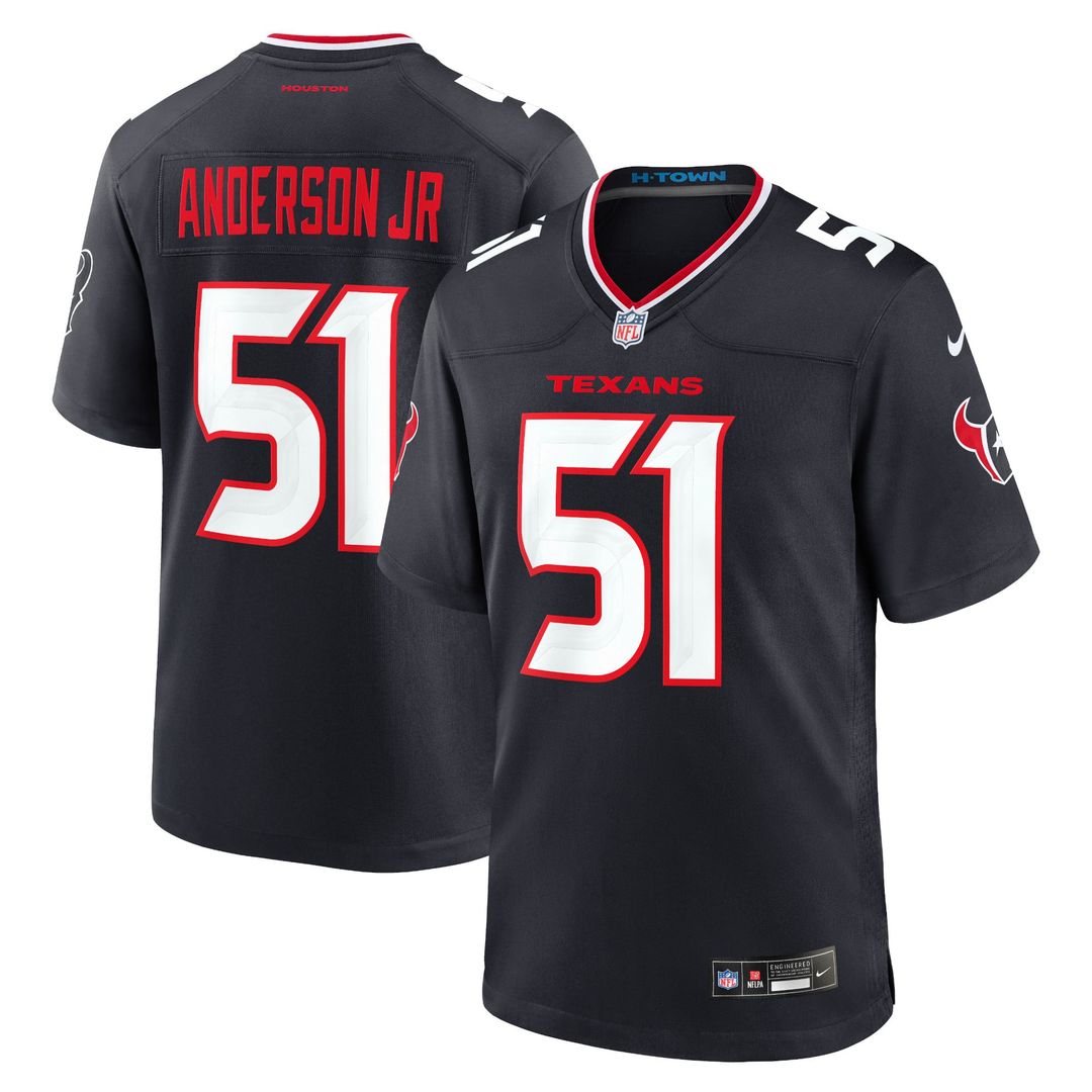 Will Anderson Jr. Houston Texans Navy Game Jersey