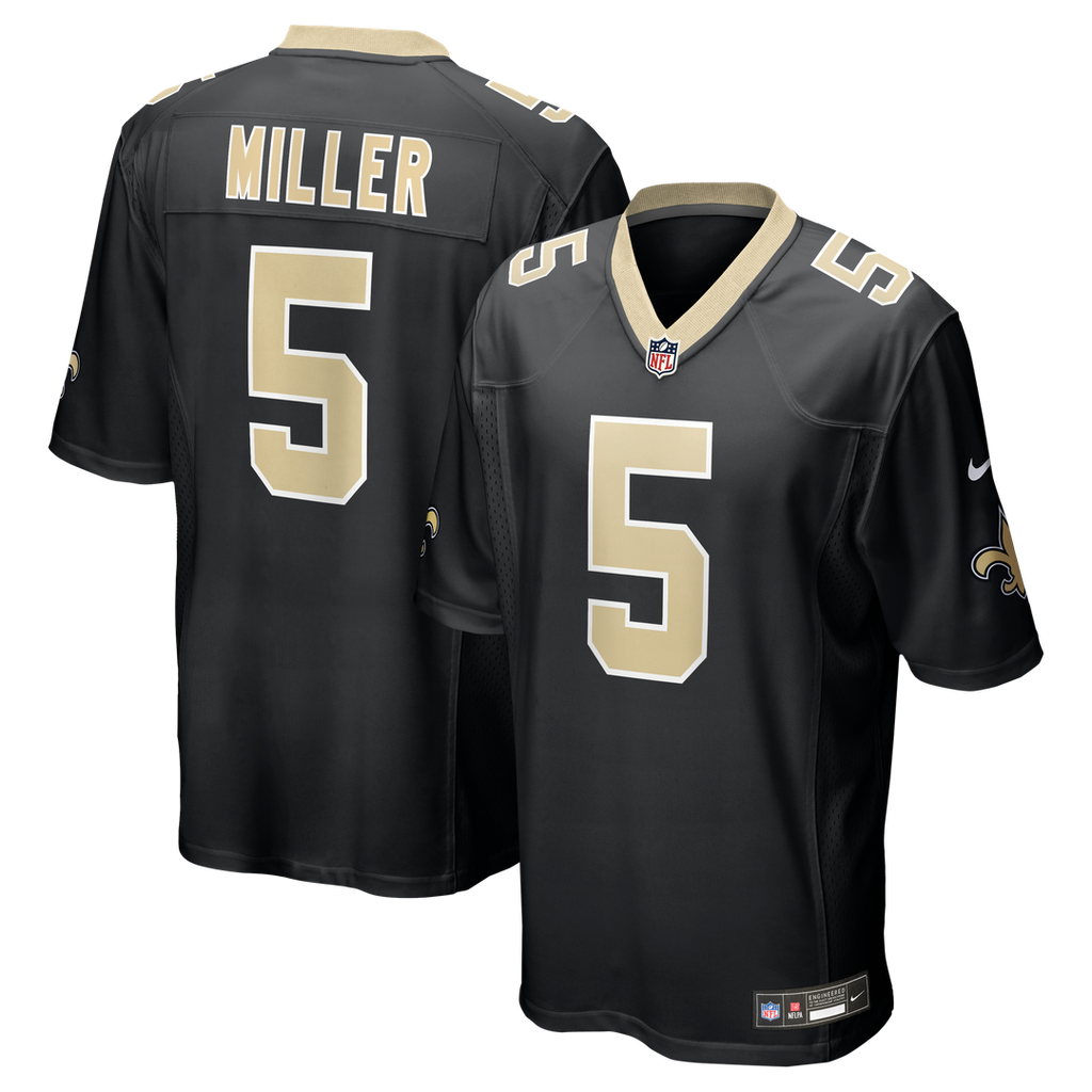 Kendre Miller New Orleans Saints Black Team Game Jersey