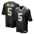 Kendre Miller New Orleans Saints Black Team Game Jersey