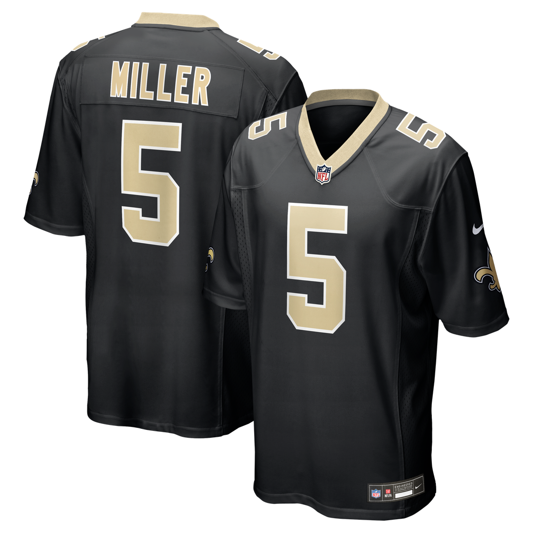 Kendre Miller New Orleans Saints Black Team Game Jersey