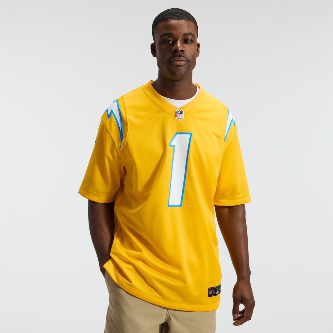 Quentin Johnston Los Angeles Chargers Powder Blue Game Player Jersey