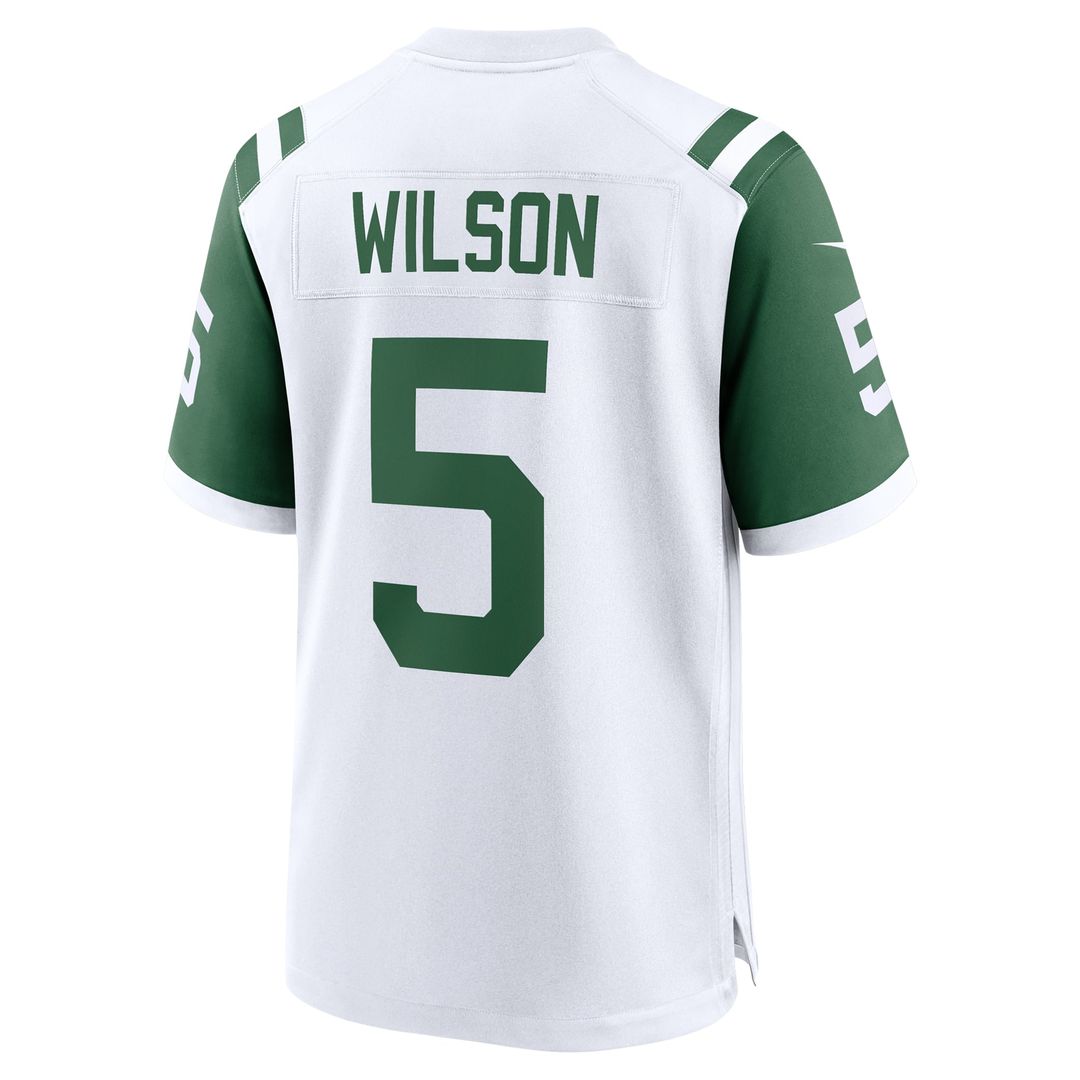 Garrett Wilson New York Jets White Classic Alternate Game Jersey
