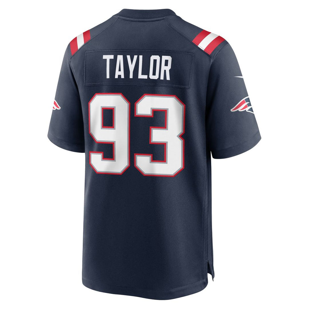 Leonard Taylor New England Patriots Navy Team Game Jersey