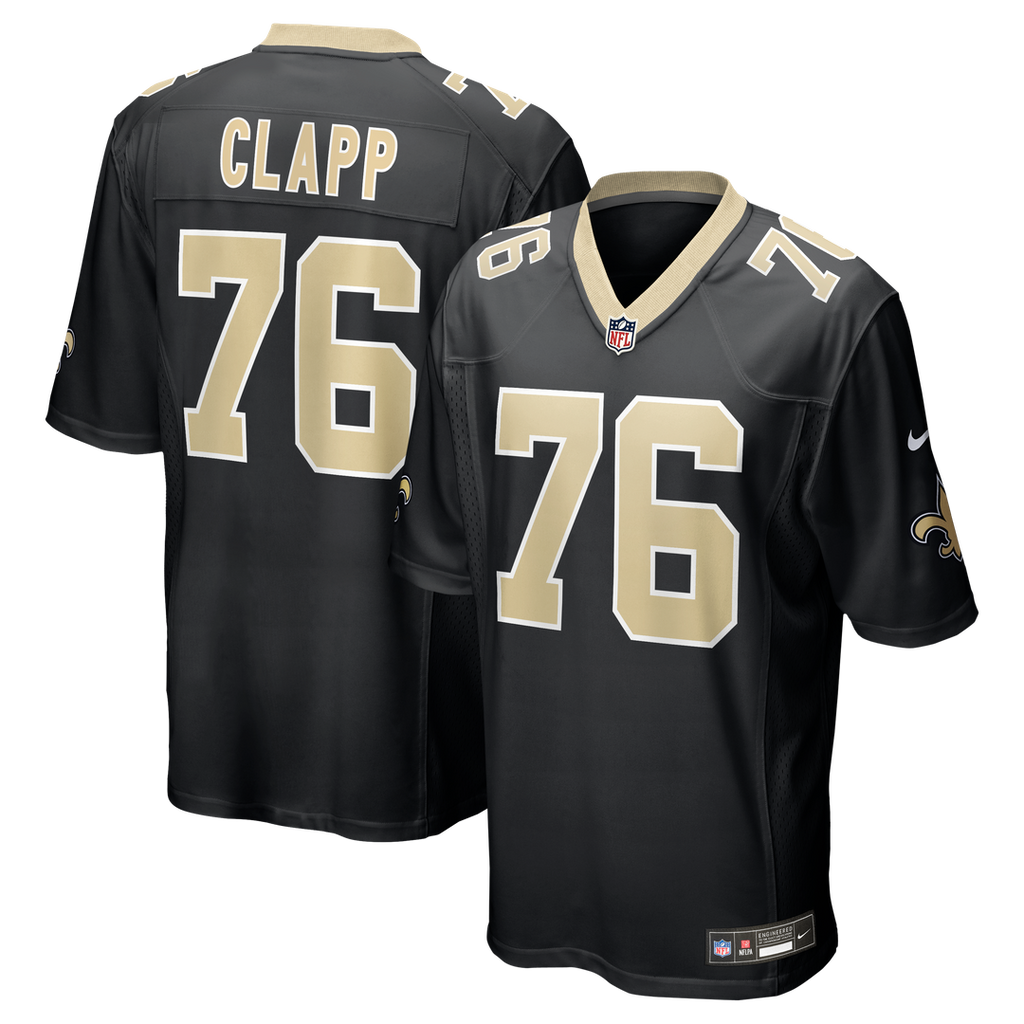 Will Clapp New Orleans Saints Black Team Game Jersey