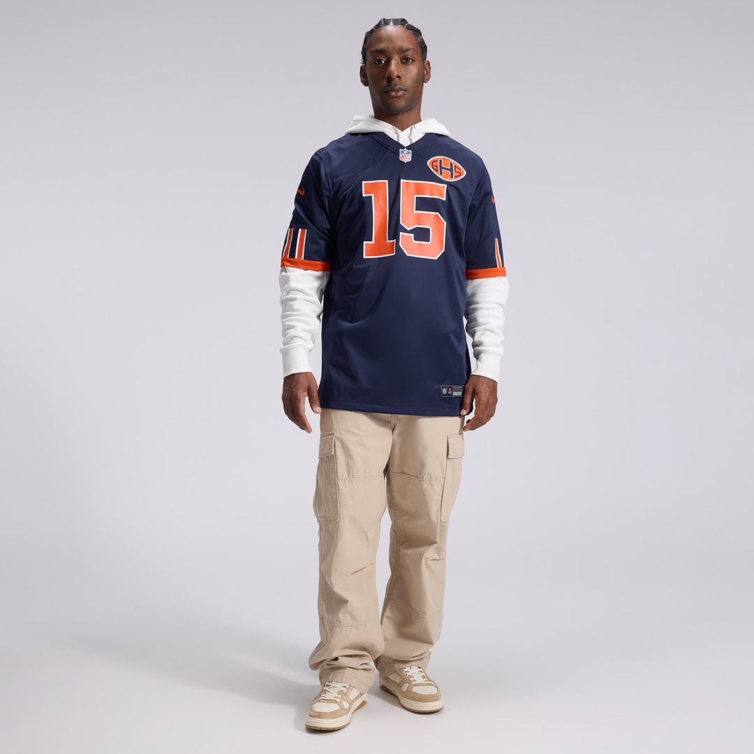 Rome Odunze Chicago Bears Navy 2026 Rivalries Collection Game Jersey