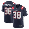 Rhamondre Stevenson New England Patriots Navy Game Jersey