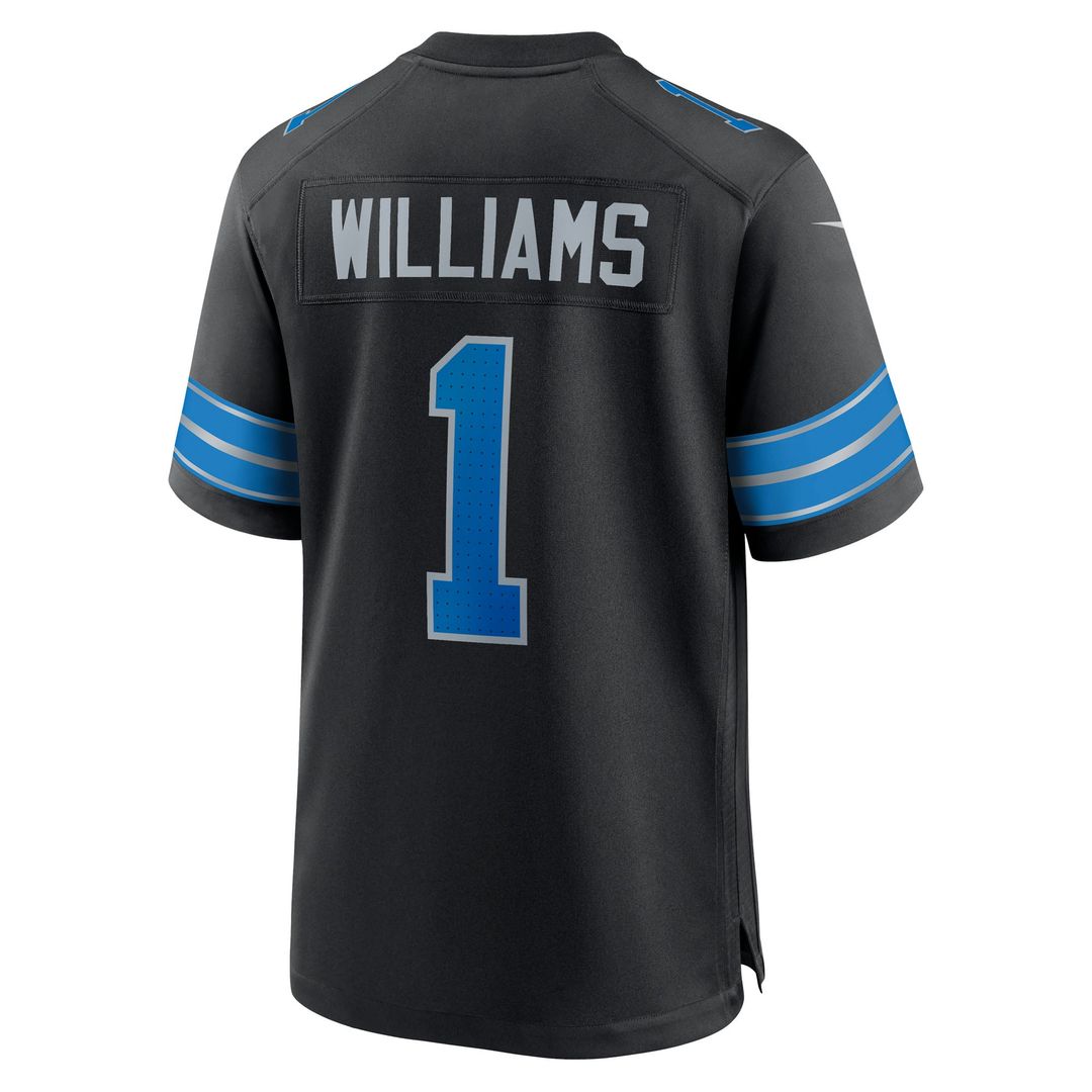 Jameson Williams Detroit Lions Blue Game Player Jersey