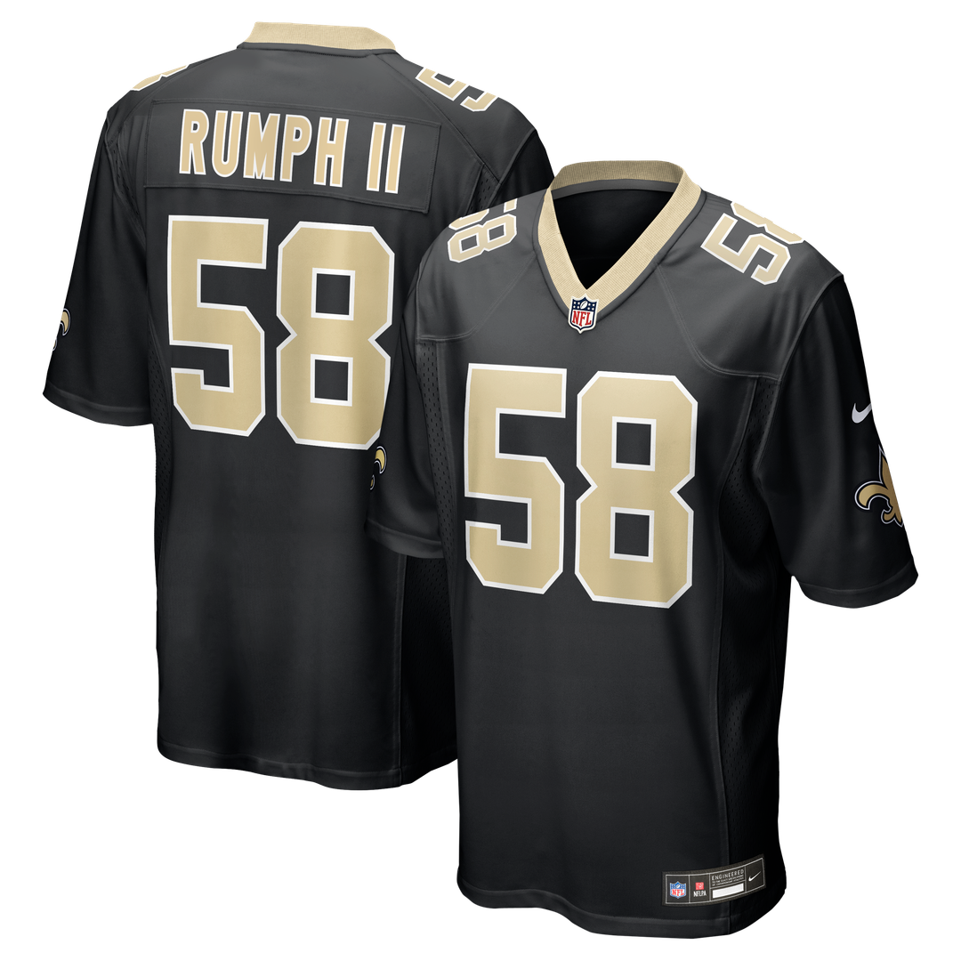 Chris Rumph II New Orleans Saints Black Team Game Jersey