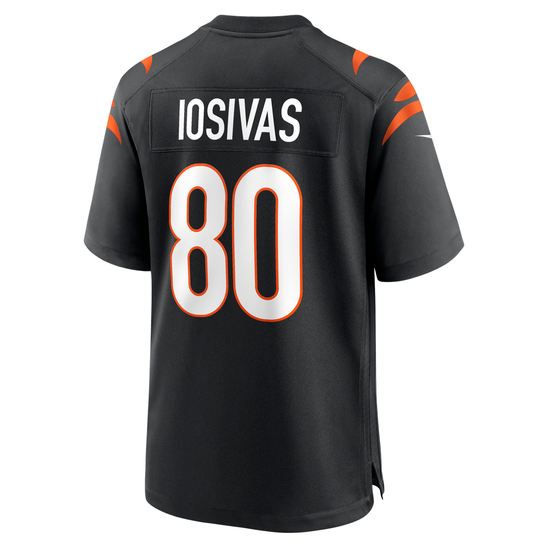 Andrei Iosivas Cincinnati Bengals Black Team Game Jersey