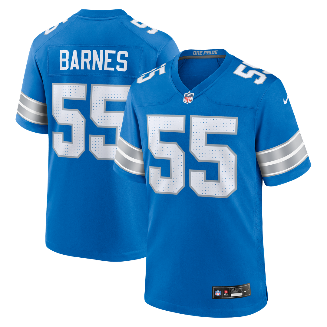 Derrick Barnes Detroit Lions Blue Team Game Jersey
