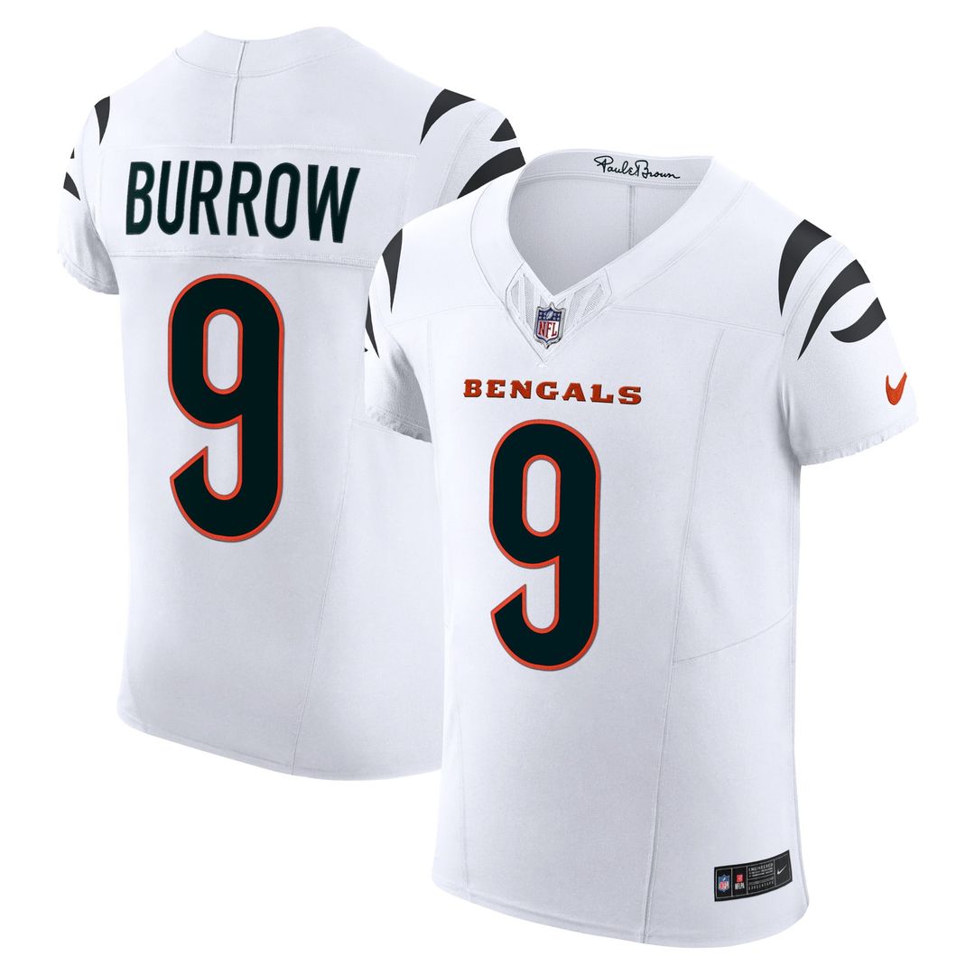 Joe Burrow Cincinnati Bengals White Vapor F.U.S.E. Elite Jersey