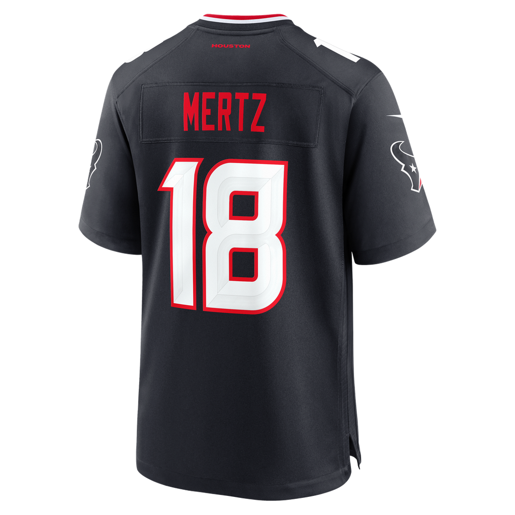 Graham Mertz Houston Texans Navy Team Game Jersey
