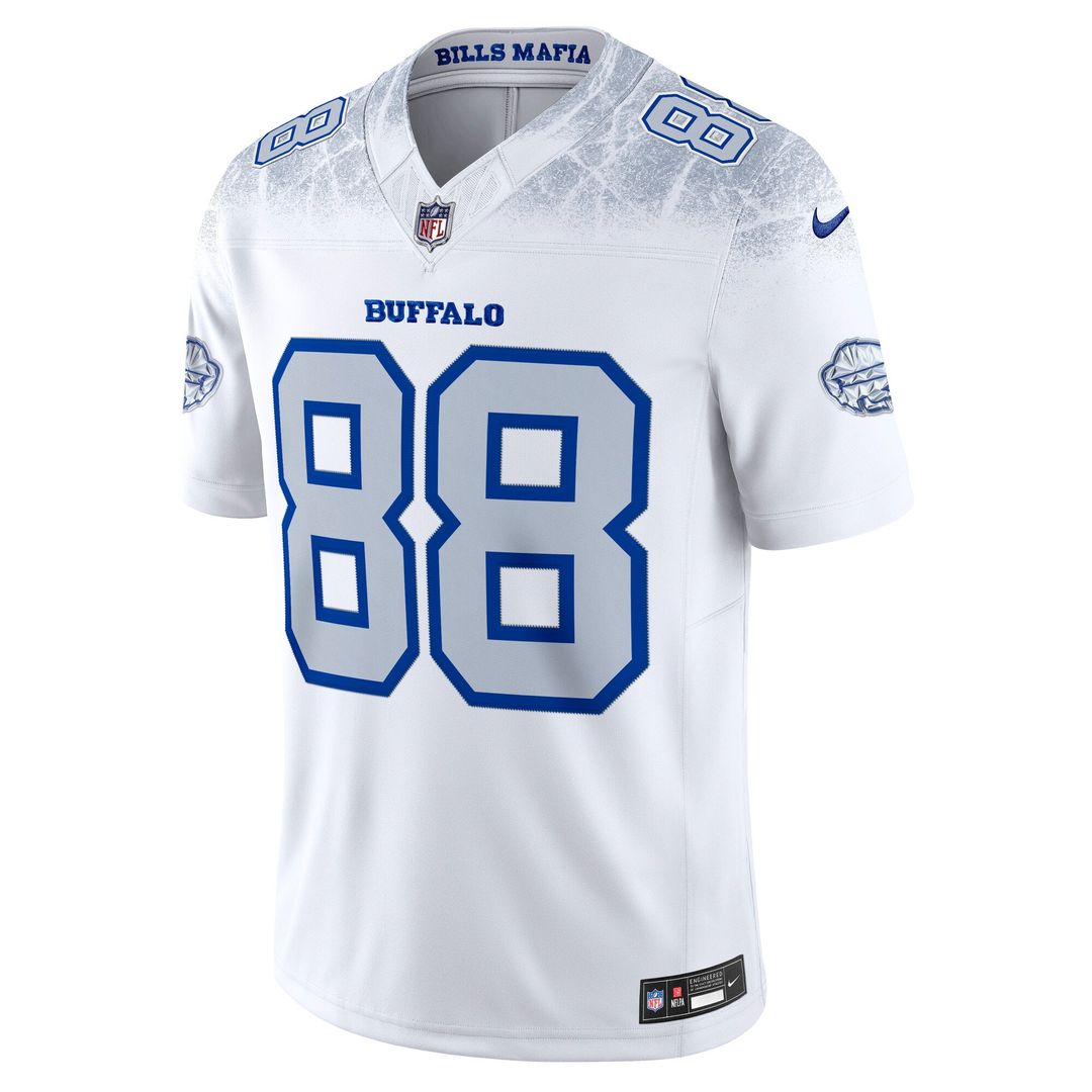 Dawson Knox Buffalo Bills White Rivalries Collection Stitched Limited Jersey