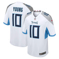 Vince Young Tennessee Titans White Retired Player Game Jersey