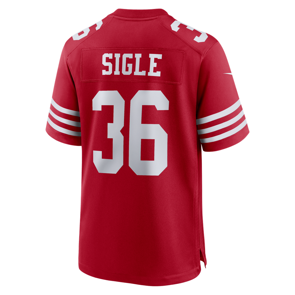 Marques Sigle San Francisco 49ers Scarlet Team Game Jersey