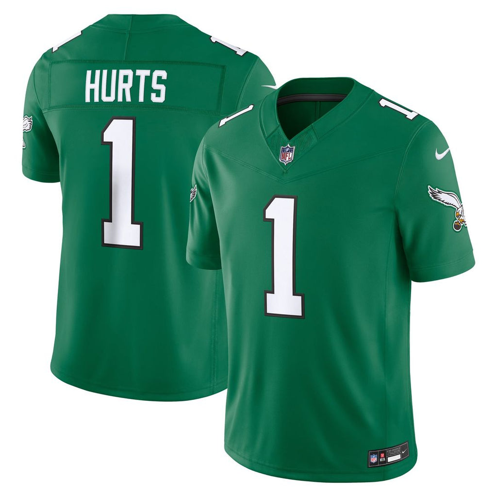 Jalen Hurts Philadelphia Eagles Kelly Green Alternate Vapor F.U.S.E. Stitched Limited Jersey