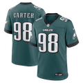 Jalen Carter Philadelphia Eagles Midnight Green Team Game Jersey