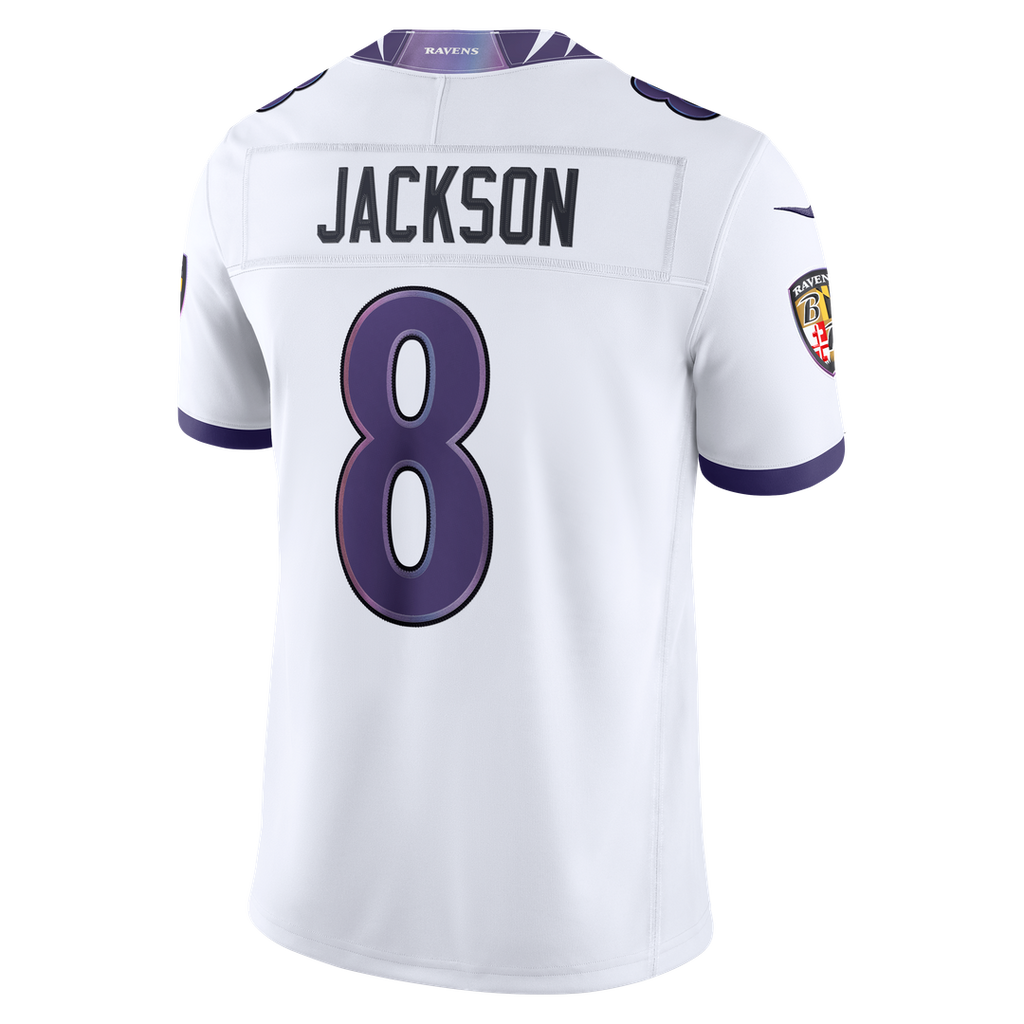 Lamar Jackson Baltimore Ravens White Vapor F.U.S.E. Stitched Limited Jersey