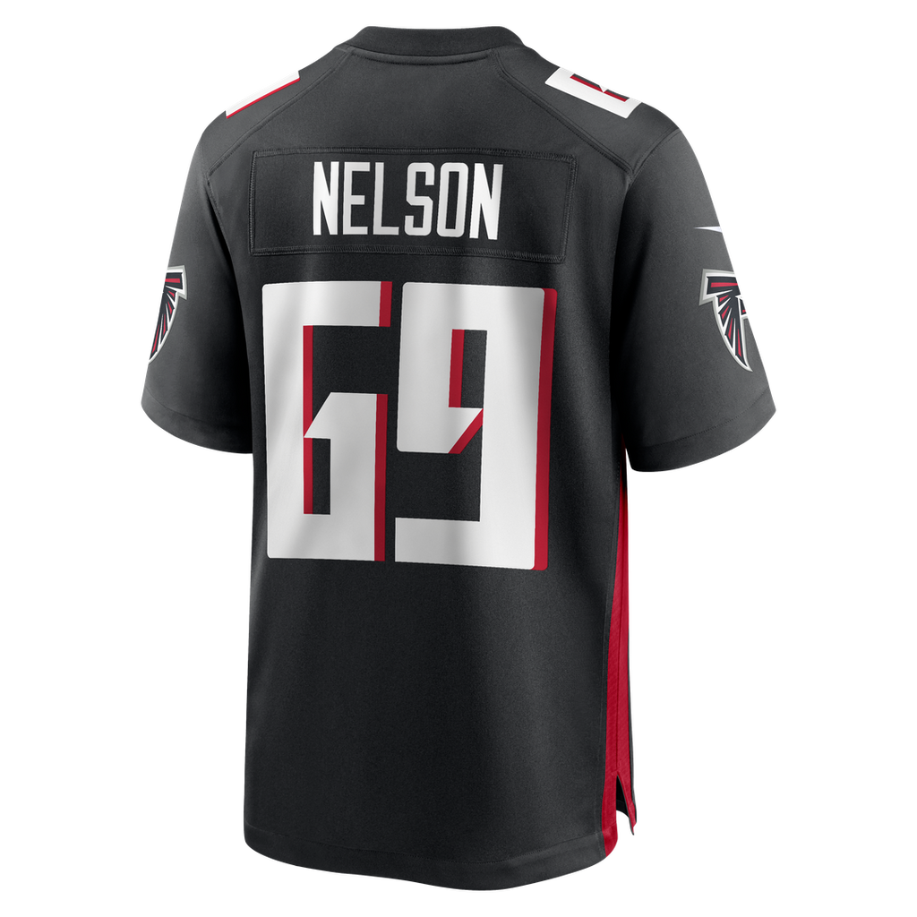 Jack Nelson Atlanta Falcons Black Team Game Jersey