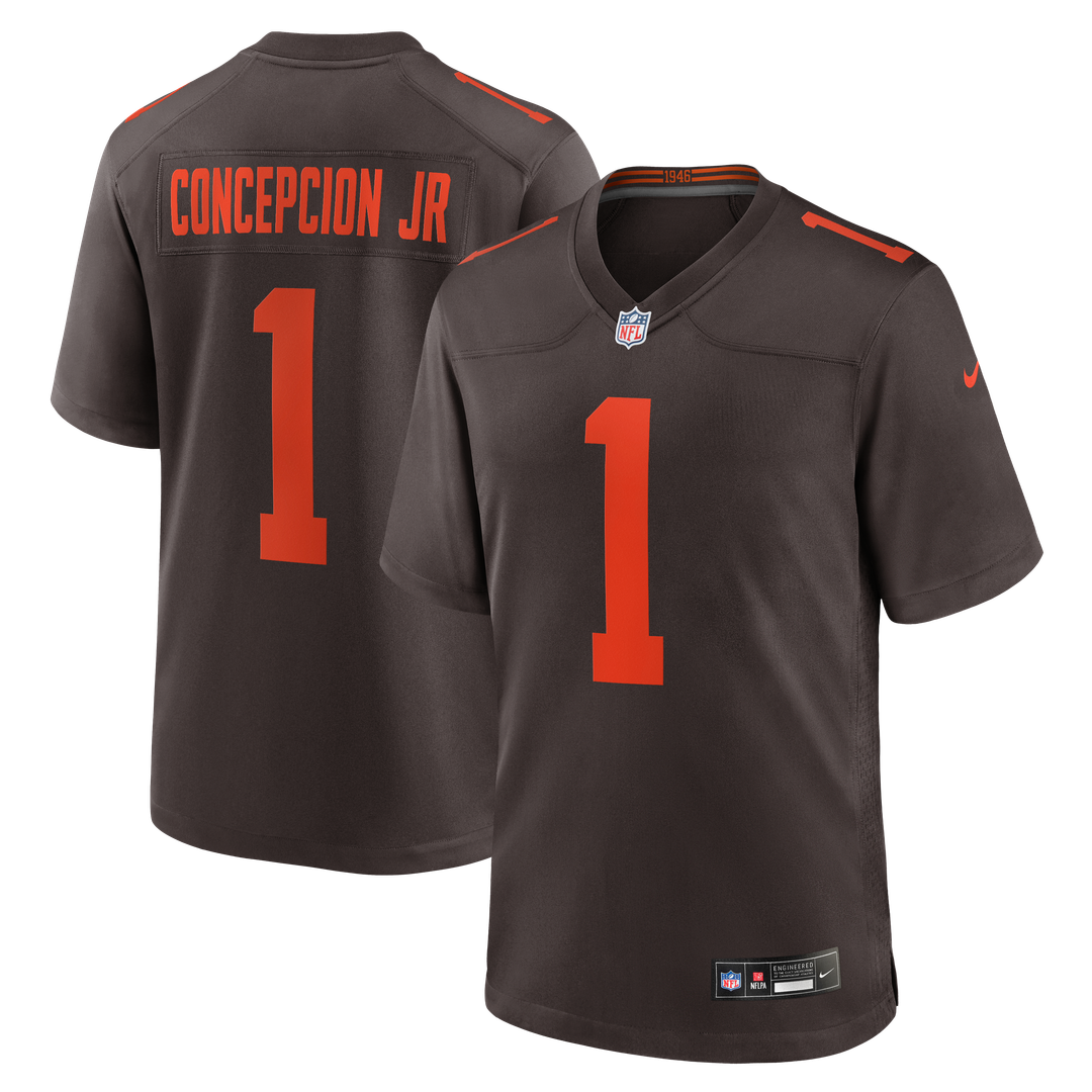 KC Concepcion Jr. Cleveland Browns White Game Jersey