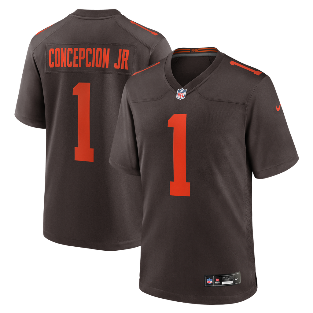 KC Concepcion Jr. Cleveland Browns Brown Alternate Game Jersey