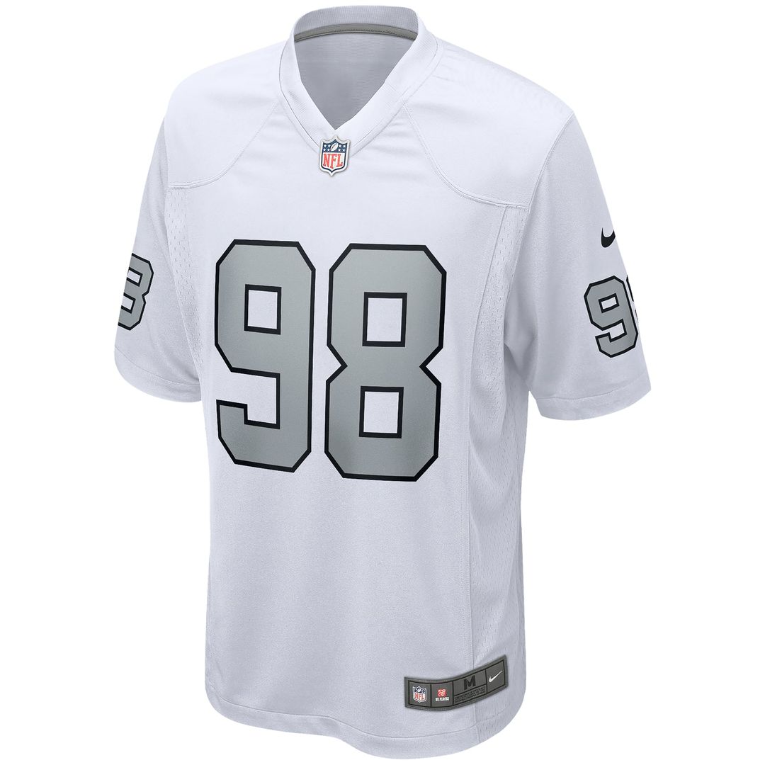 Maxx Crosby Las Vegas Raiders White Alternate Game Jersey