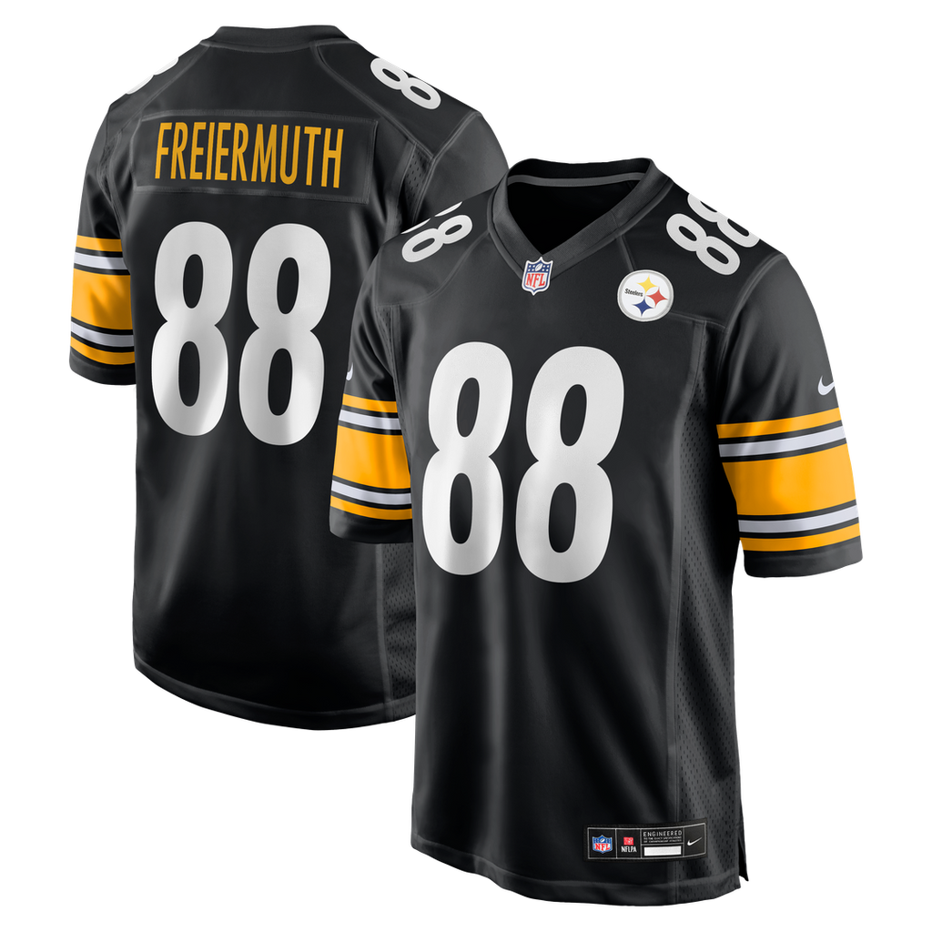 Pat Freiermuth Pittsburgh Steelers Black Game Jersey