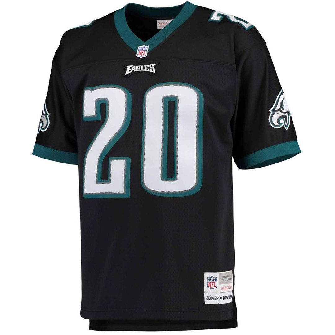 Brian Dawkins Philadelphia Eagles Black Big & Tall 2004 Retired Player Replica Jersey