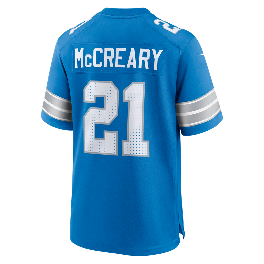 Roger McCreary Detroit Lions Blue Team Game Jersey