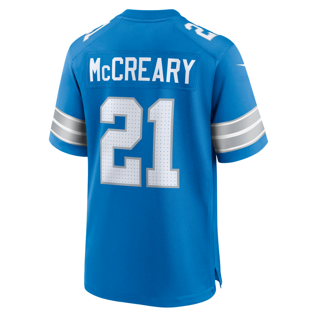 Roger McCreary Detroit Lions Blue Team Game Jersey