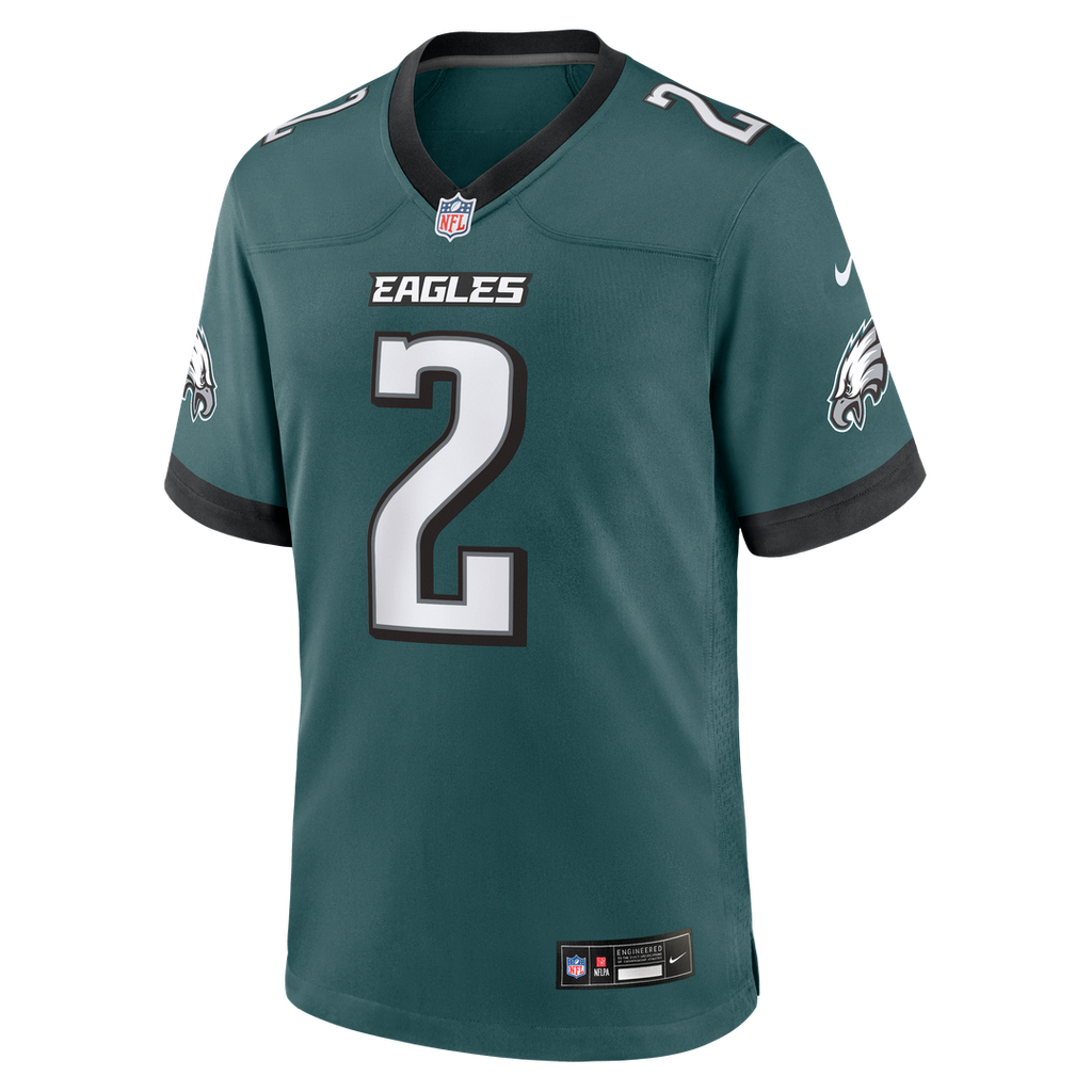 Tariq Woolen Philadelphia Eagles Midnight Green Team Game Jersey