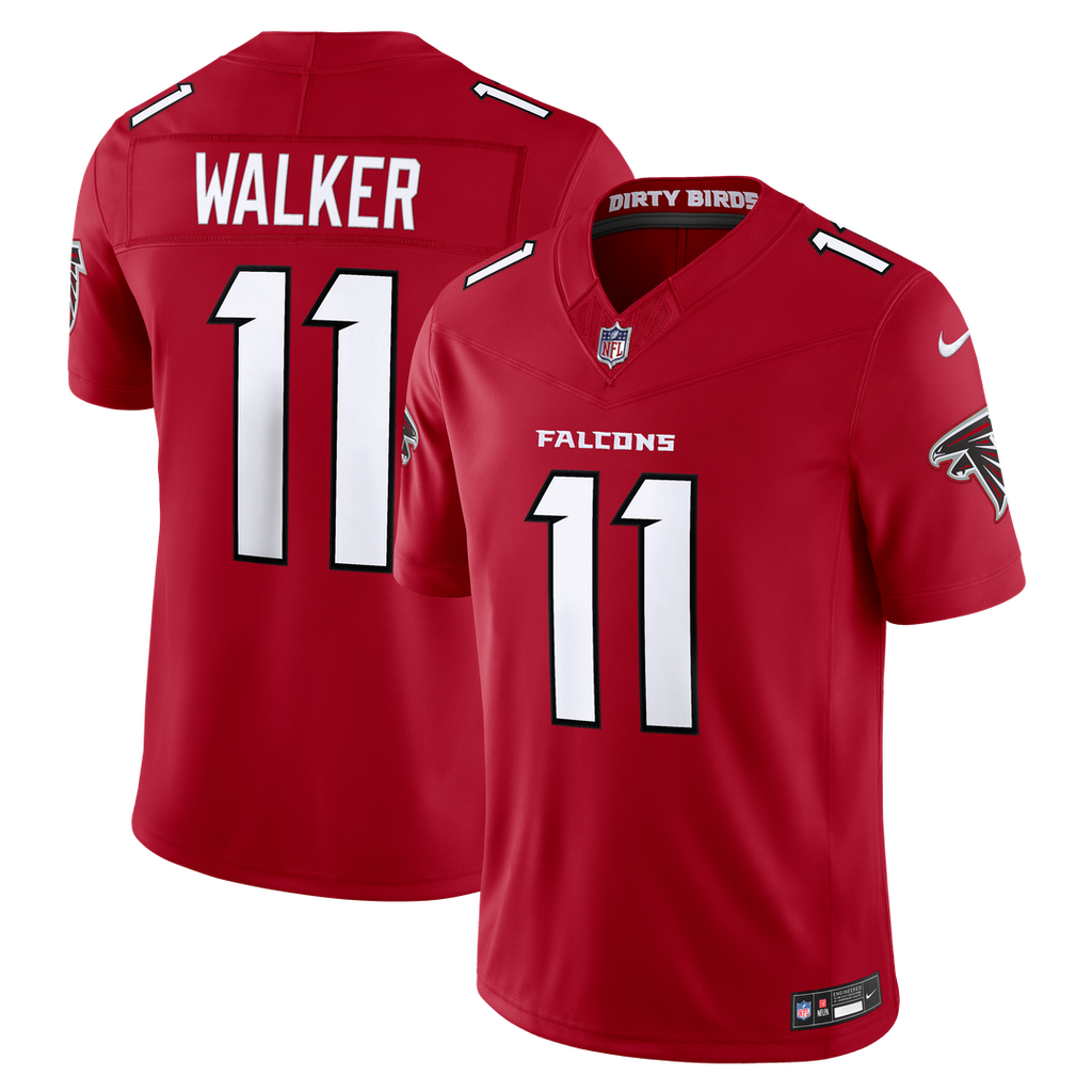 Jalon Walker Atlanta Falcons Red Team Vapor F.U.S.E. Stitched Limited Jersey