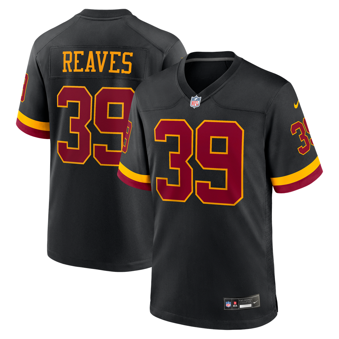 Jeremy Reaves Washington Commanders Black Hail Raiser Alternate Game Jersey