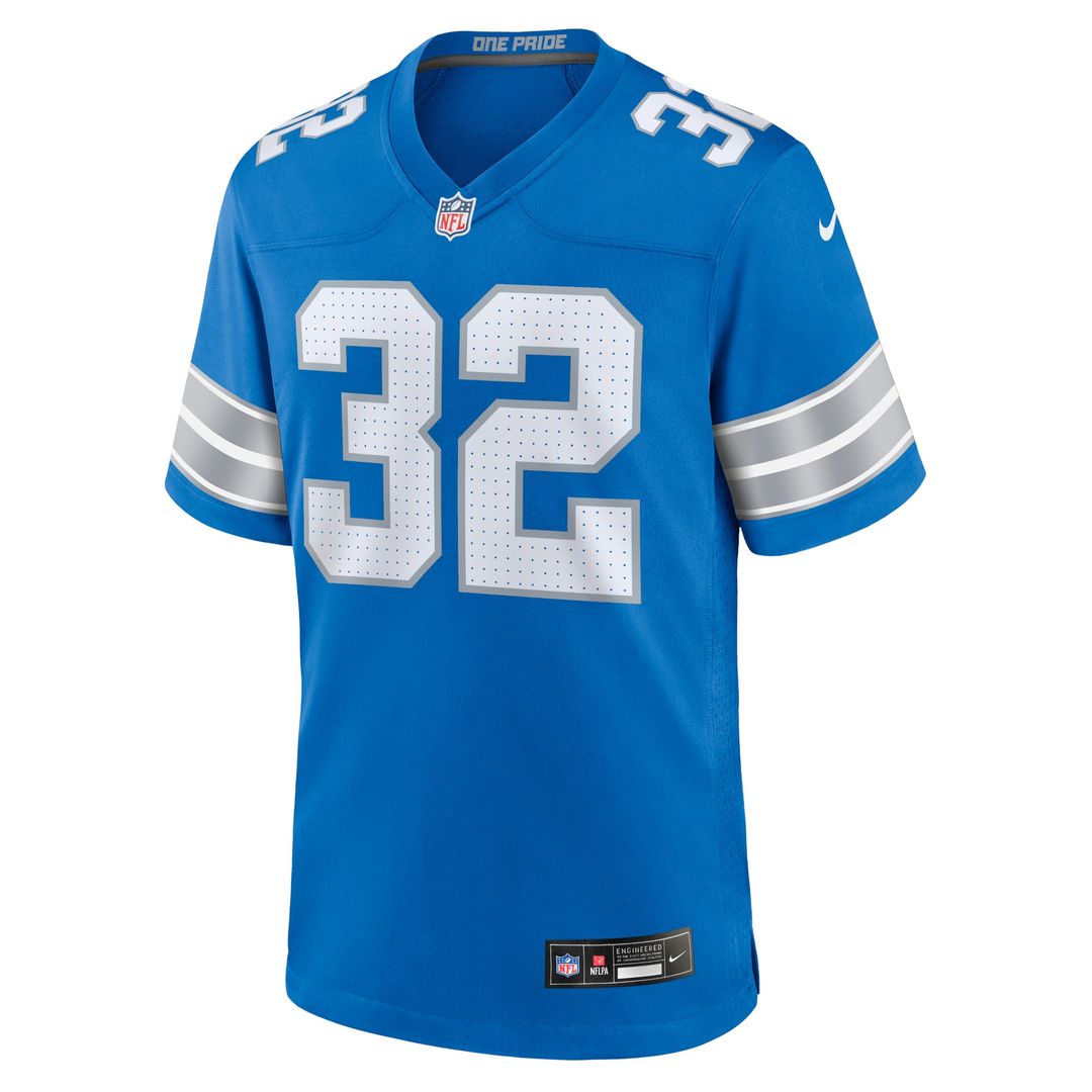 Brian Branch Detroit Lions Blue Game Jersey
