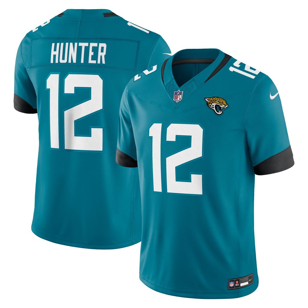 Travis Hunter Jacksonville Jaguars Teal Team Vapor F.U.S.E. Stitched Limited Jersey