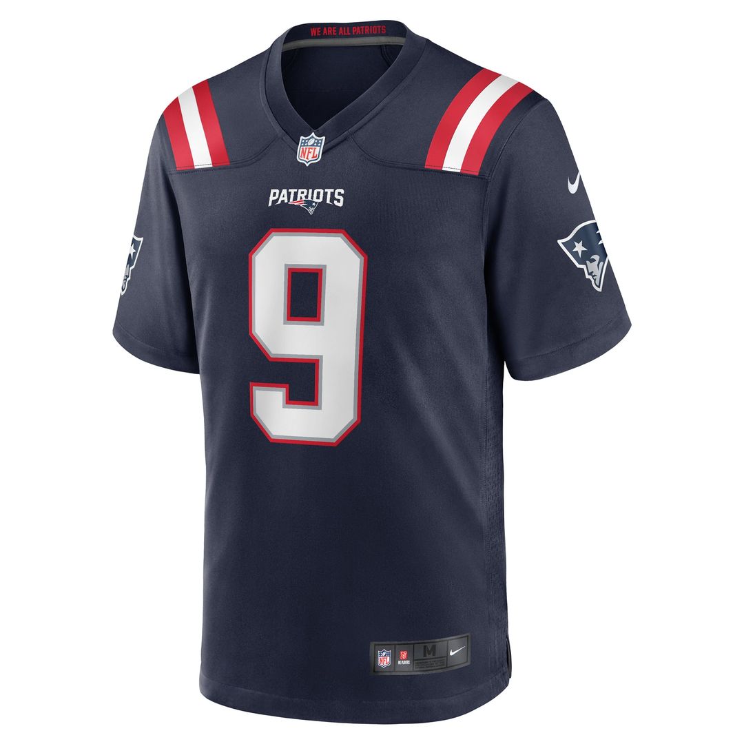 Kayshon Boutte New England Patriots Navy Game Jersey