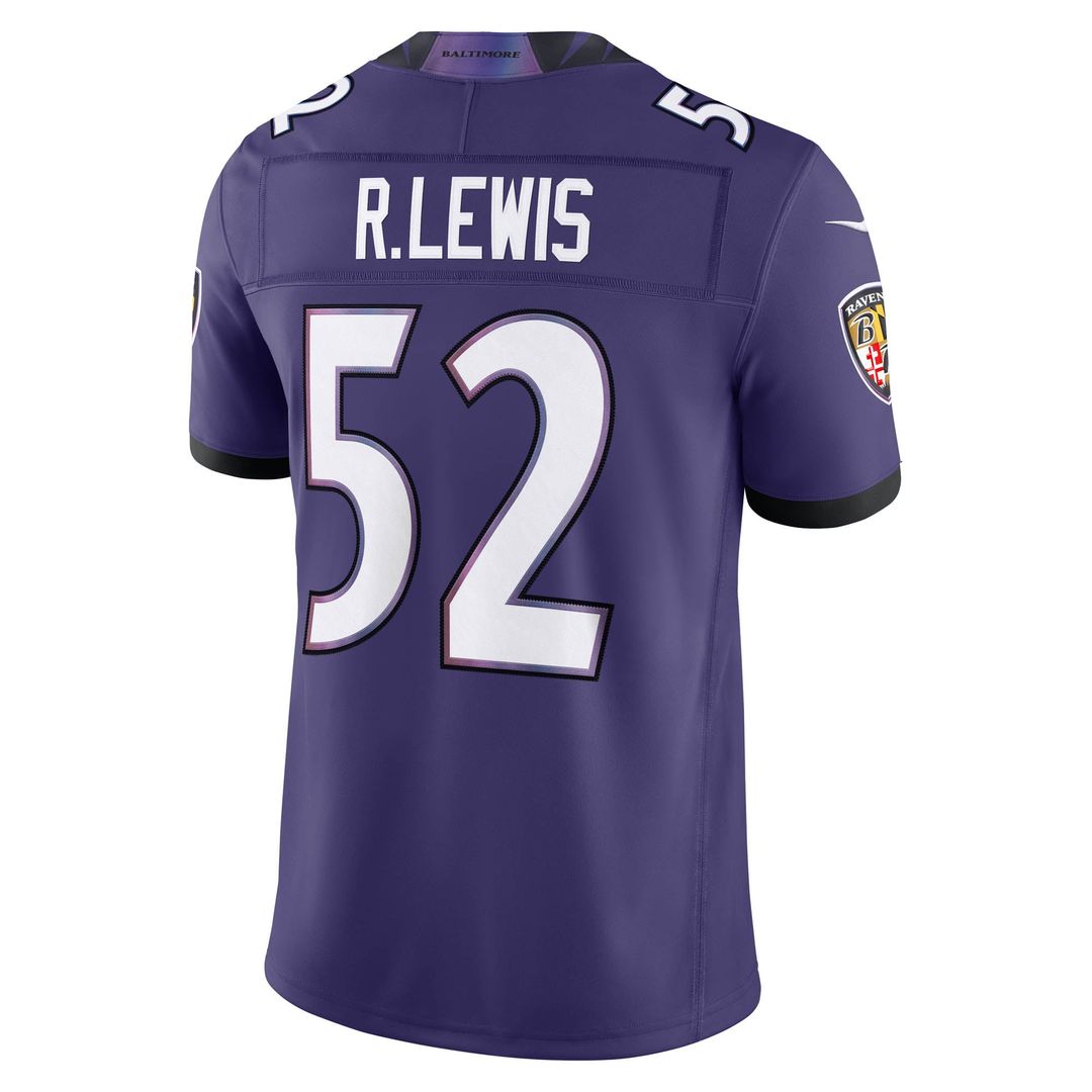 Ray Lewis Baltimore Ravens Purple Vapor F.U.S.E. Stitched Retired Limited Jersey
