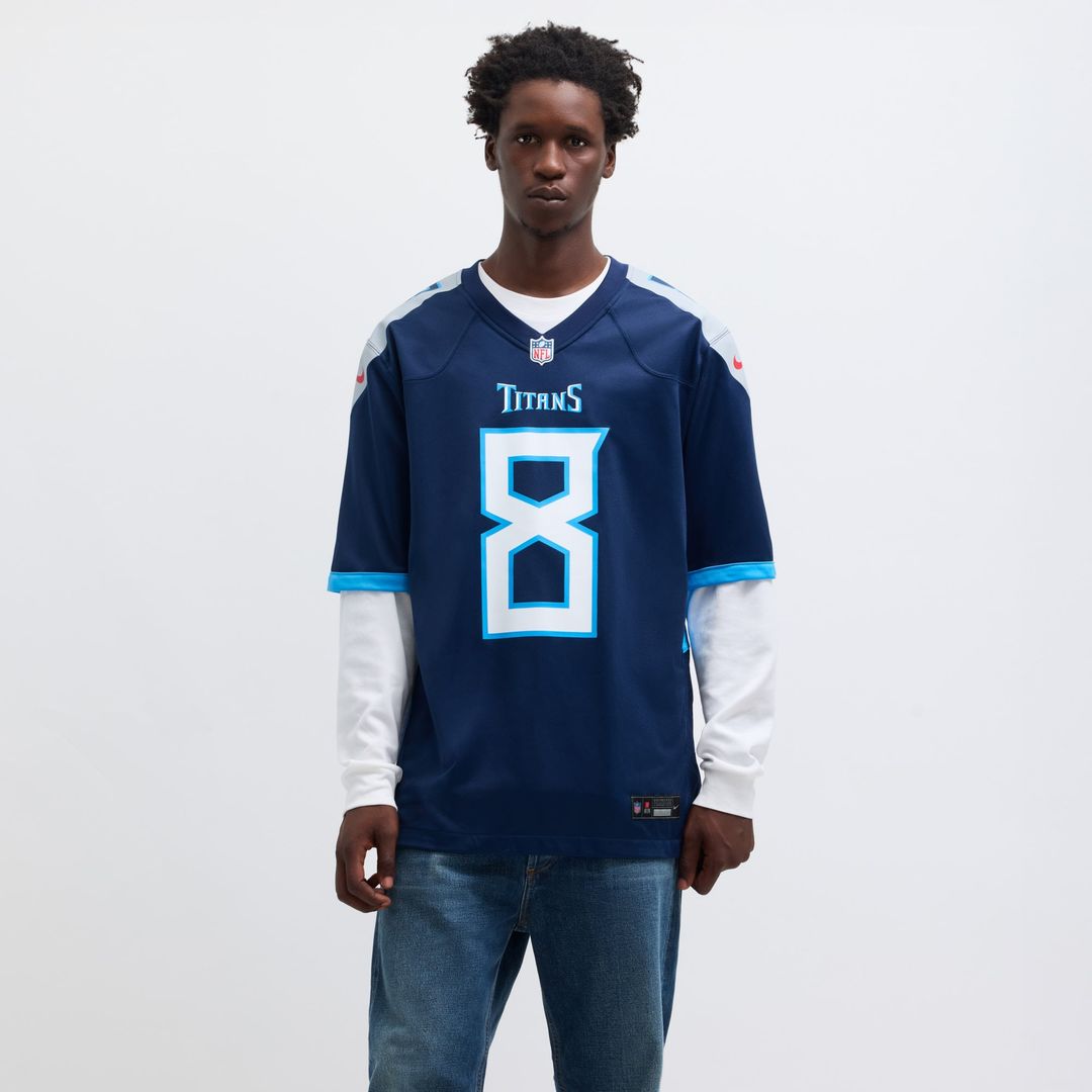 Will Levis Tennessee Titans Navy Game Jersey