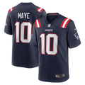 Drake Maye New England Patriots Navy Player Game Jersey