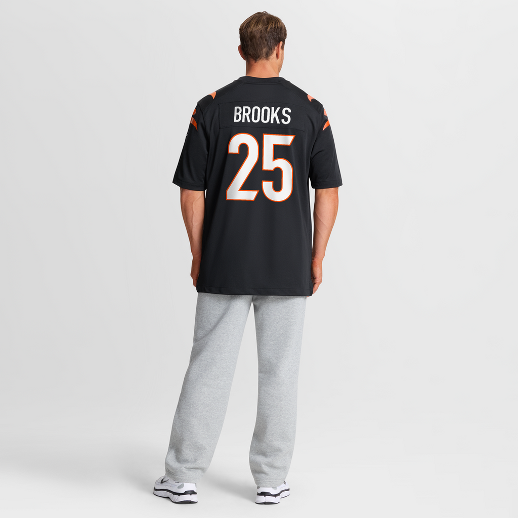 Tahj Brooks Cincinnati Bengals Black Team Game Jersey